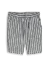 Ausgewählt, TTRELAXED Shorts mit Leinenanteil von Tom Tailor, schwarz