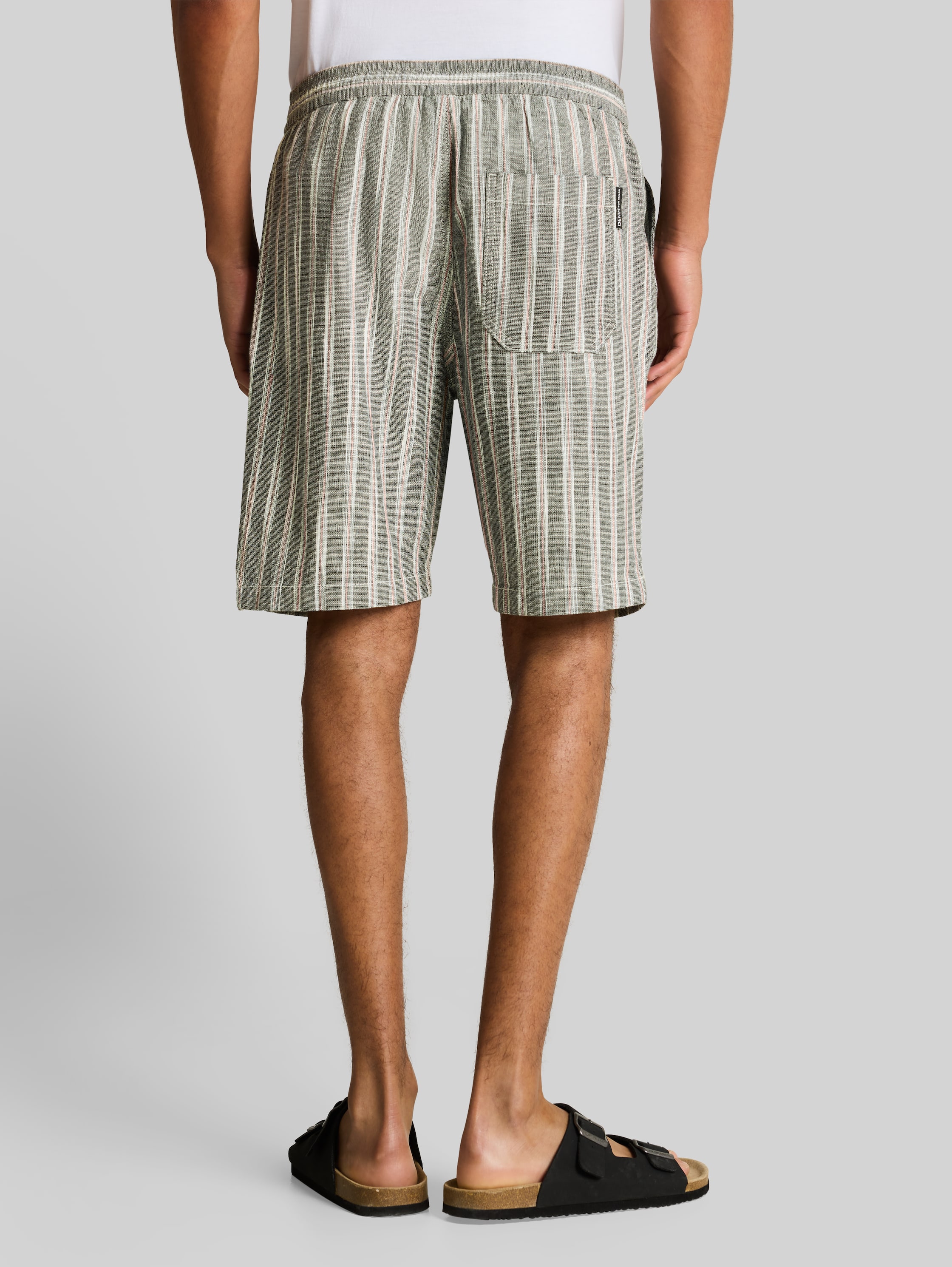 Loose Fit къси панталони от смесен лен Relaxed - Image 5