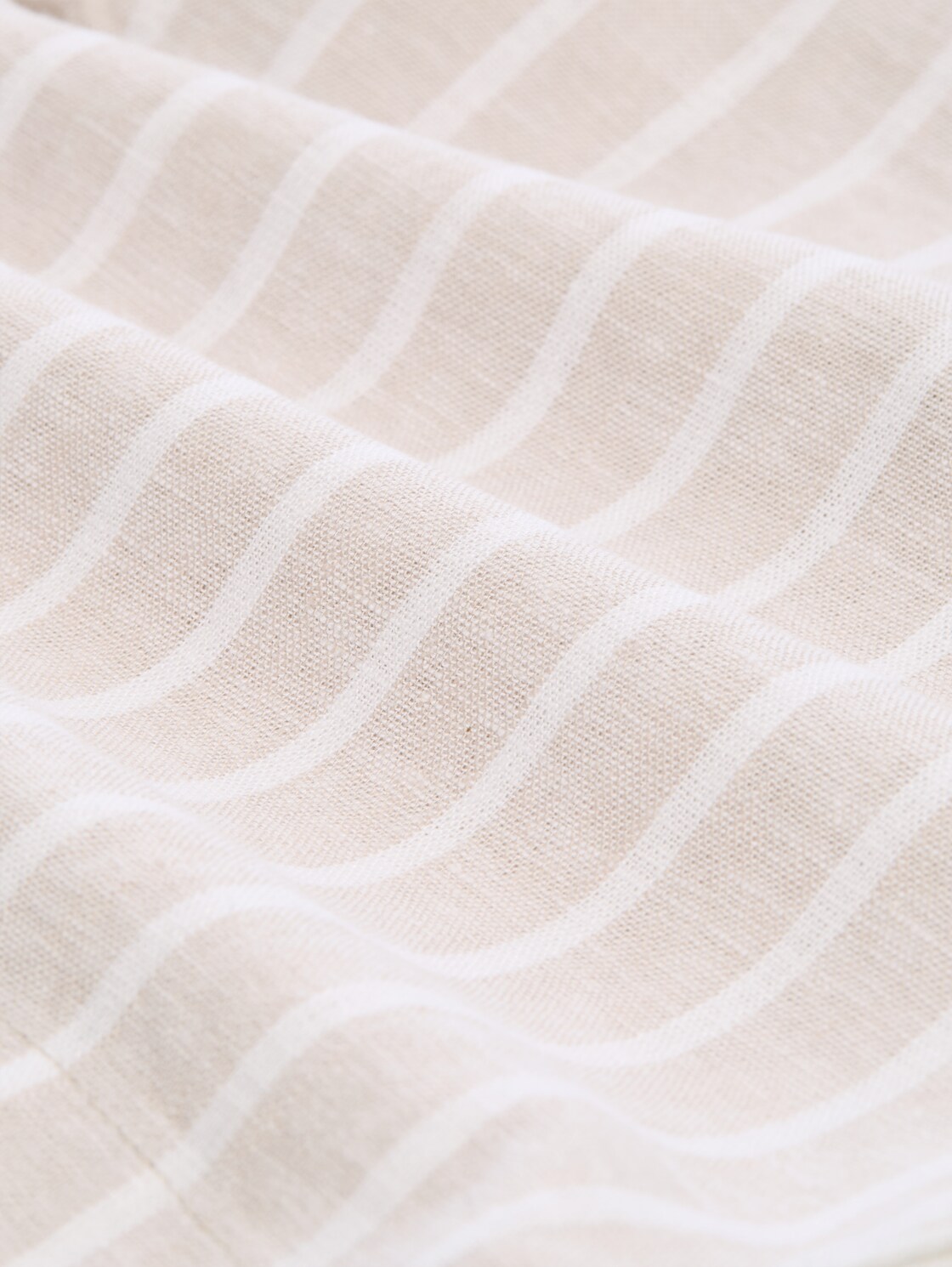 TTRELAXED Shorts mit Leinenanteil - muted grey stripe - Material-Ansicht