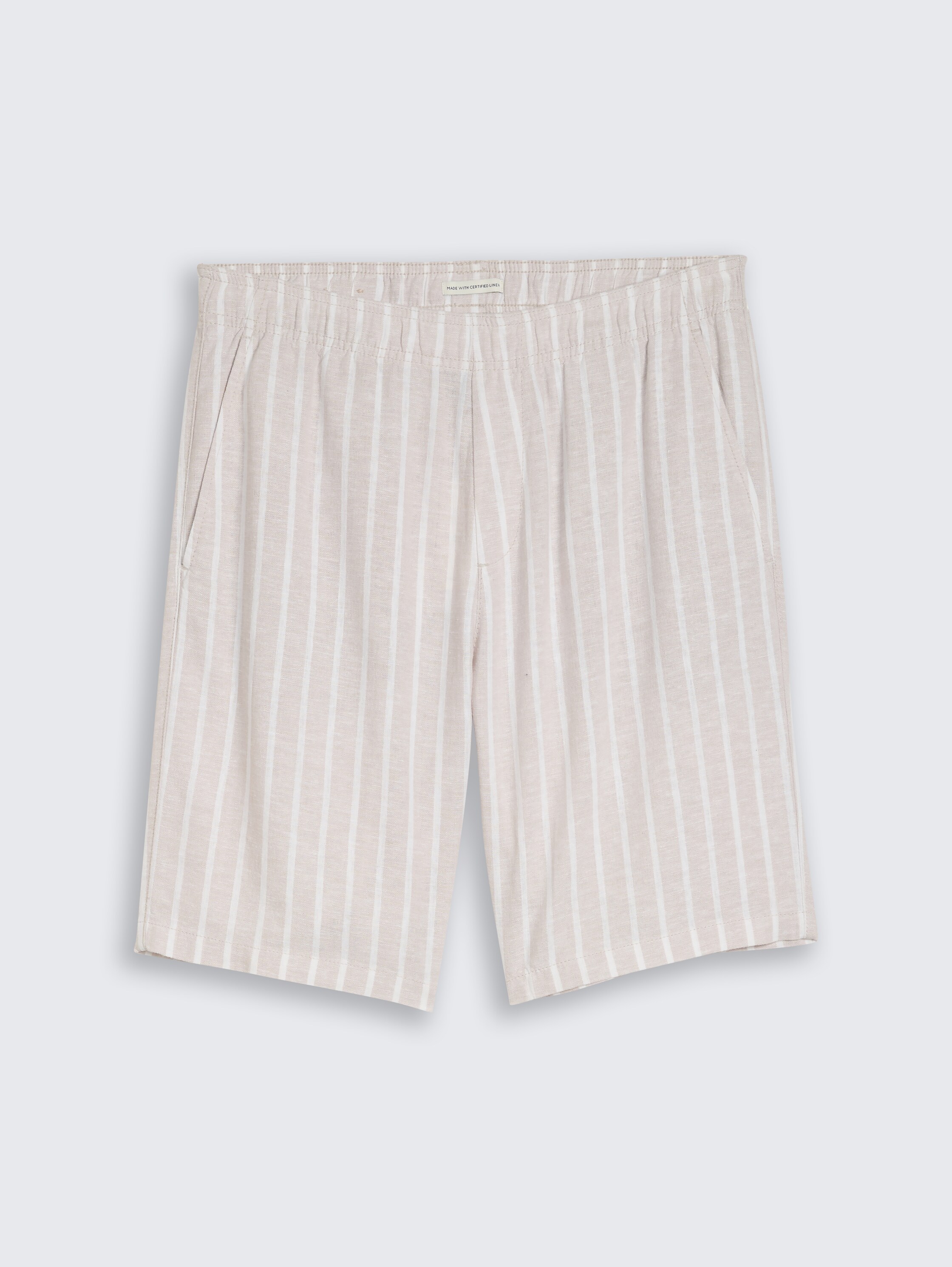 TTRELAXED short met linnenaandeel - muted_grey_stripe - 