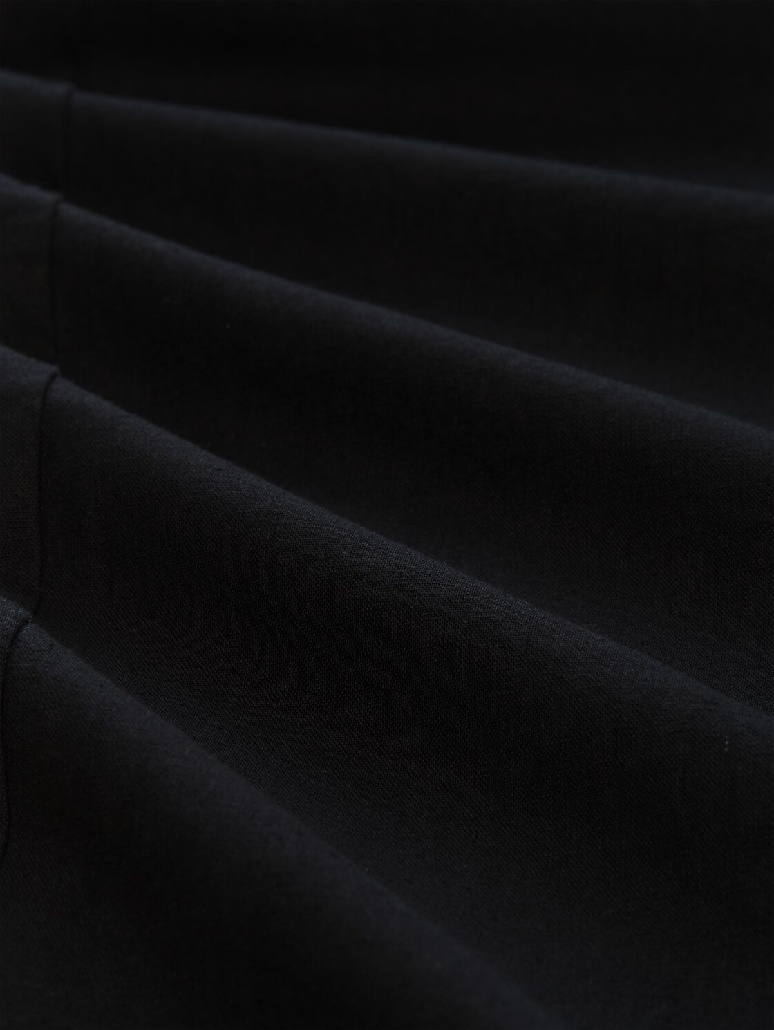 TTTAPERED Relaxed Chino Hose mit Leinenanteil - Black - Material-Ansicht