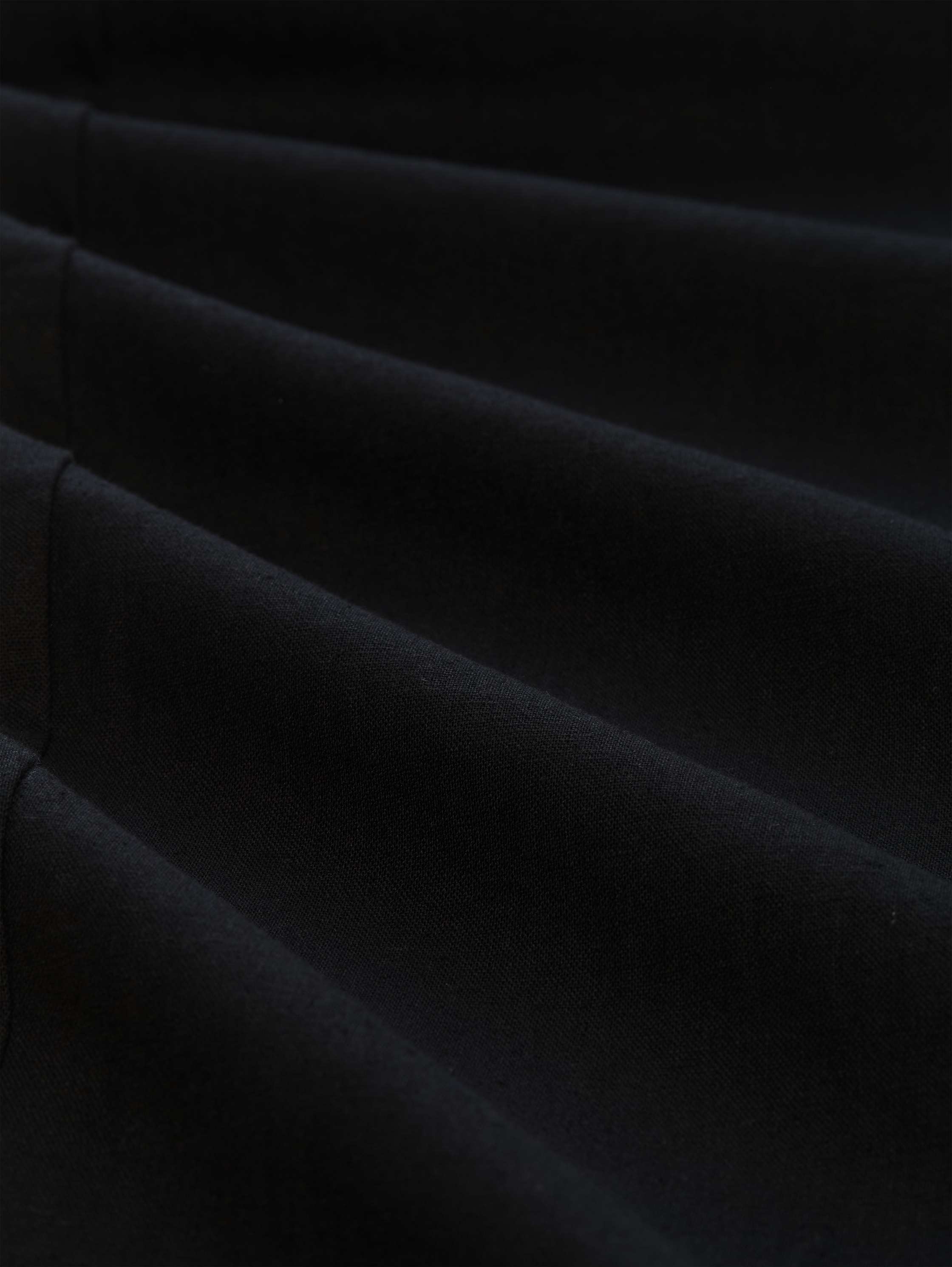 TTTAPERED relaxed chino trousers with linen blend - black - 