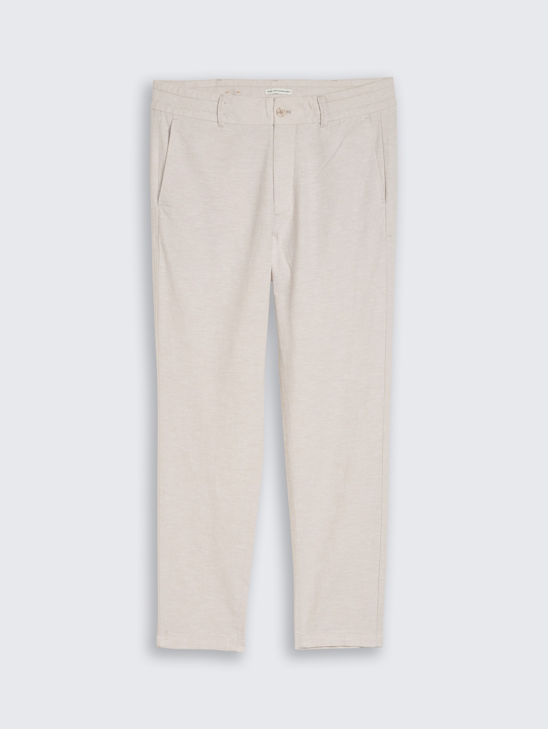 TTTAPERED Relaxed Chino Hose mit Leinenanteil - muted grey chambray - Vorder-Produkt-Ansicht