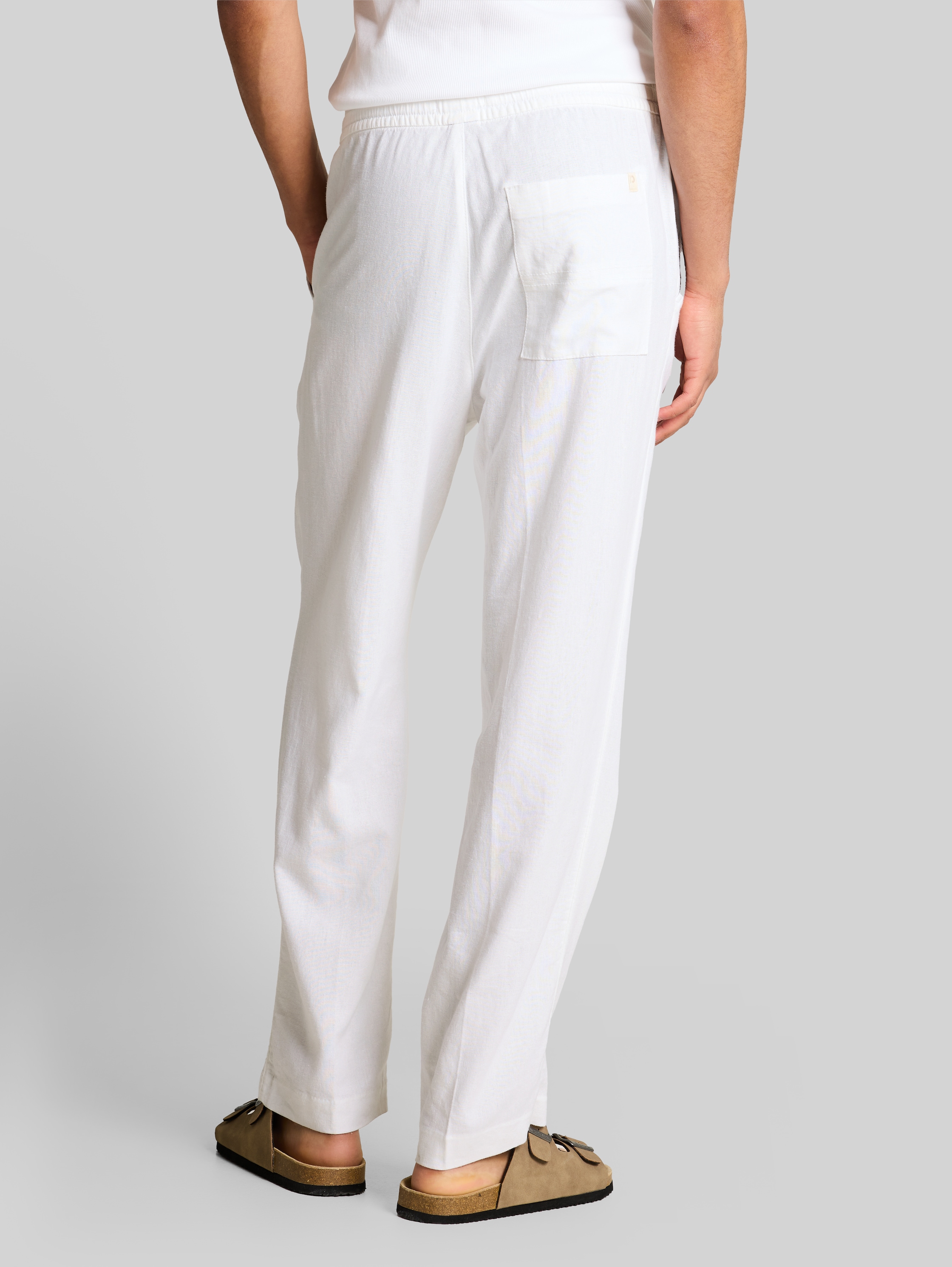 Loose Fit панталони от смесен лен - Image 5