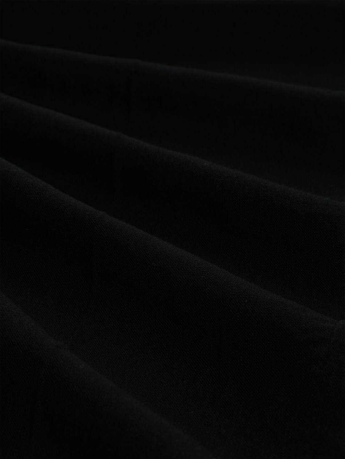 TTLOOSE Hose mit Leinenanteil - Black - Material-Ansicht