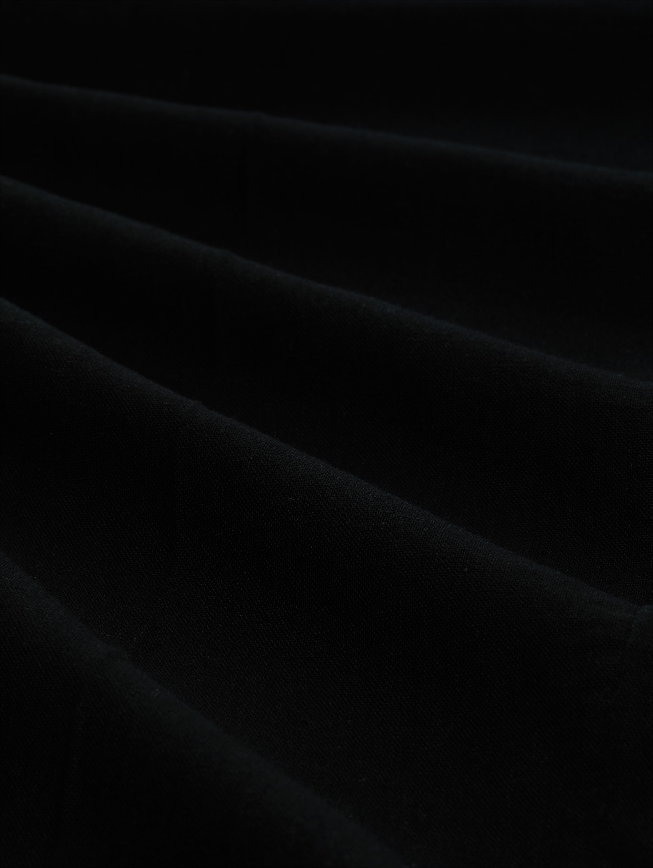 TTLOOSE trousers with linen blend - black - 