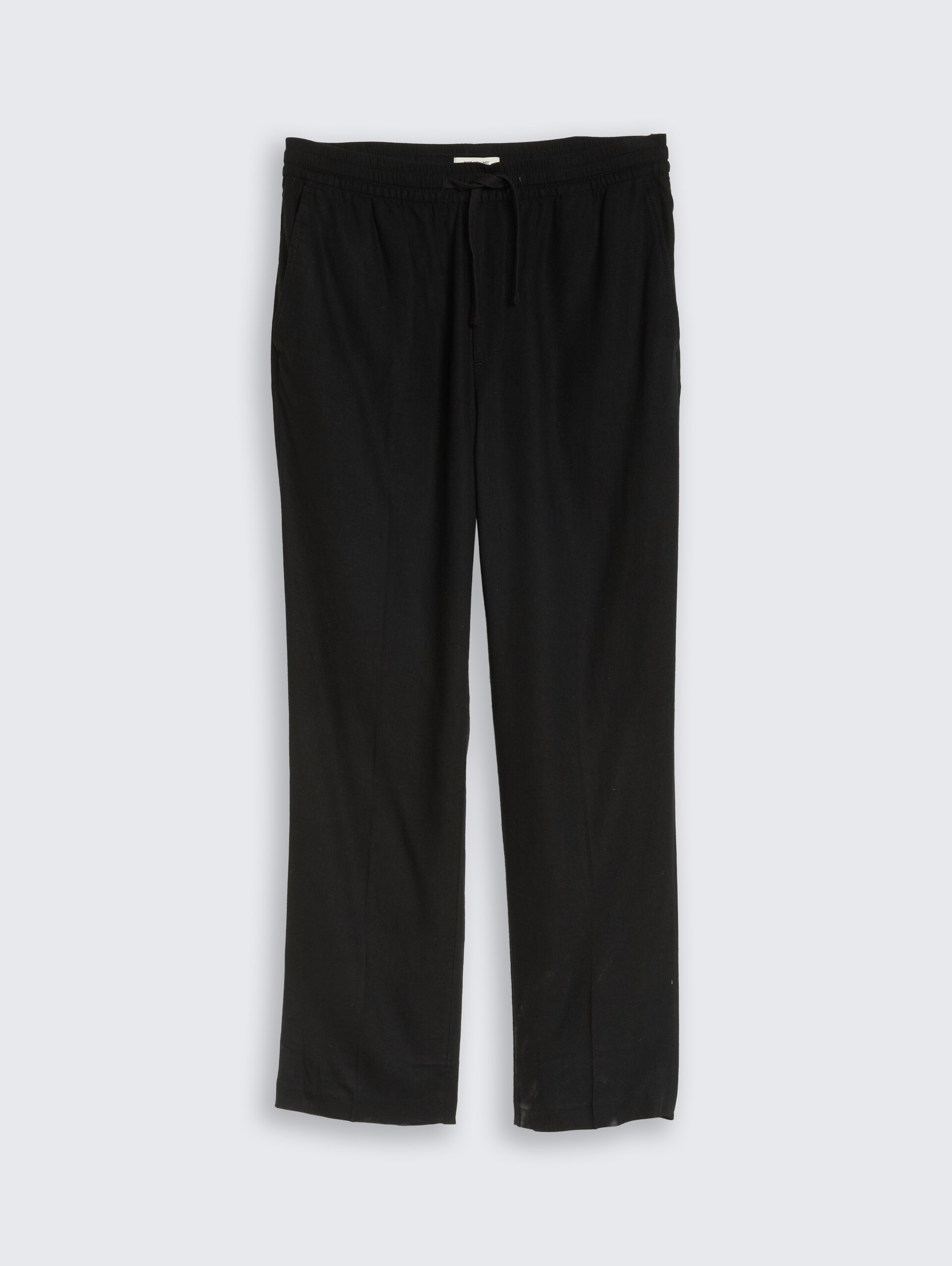 TTLOOSE broek met linnen - Black - Product vooraanzicht