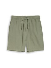 Ausgewählt, TTRELAXED Shorts mit Leinenanteil von Tom Tailor, grün