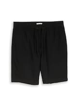 Nicht ausgewählt, TTRELAXED Shorts mit Leinenanteil von Tom Tailor, schwarz