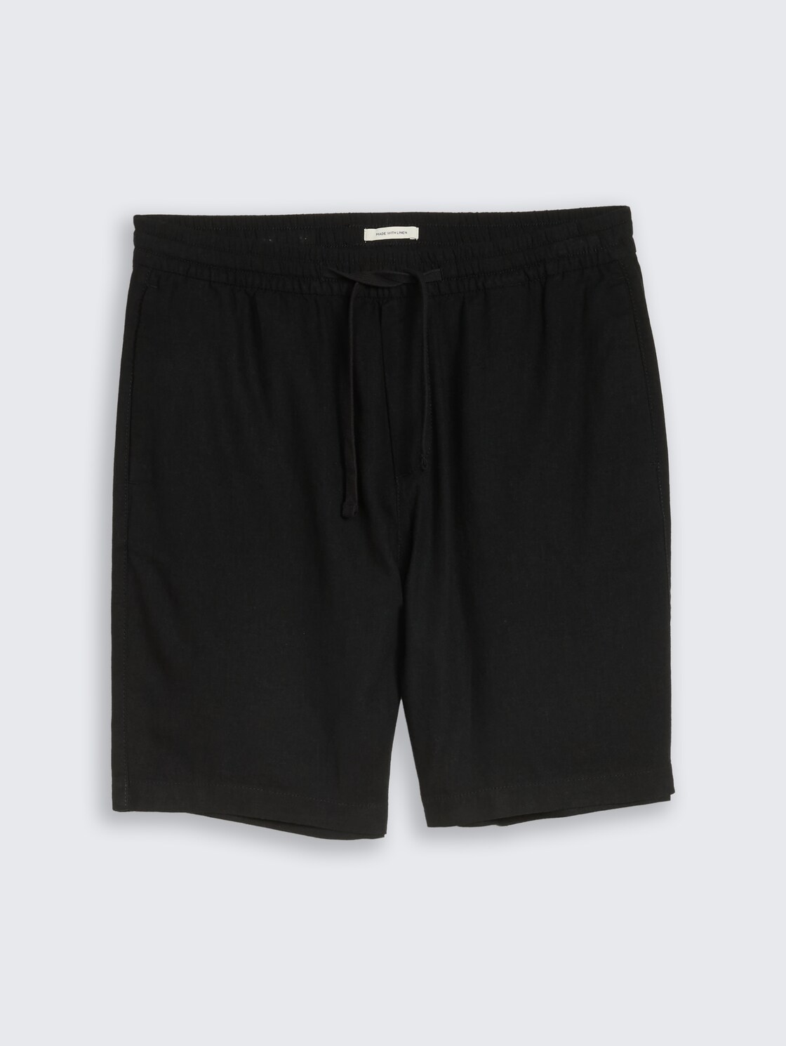 TTRELAXED Shorts mit Leinenanteil - Black - Vorder-Produkt-Ansicht