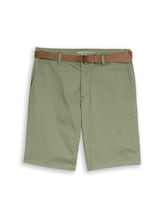 Nicht ausgewählt, TTREGULAR Chino Shorts mit Gürtel von Tom Tailor, grün