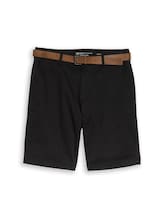 Nicht ausgewählt, TTREGULAR Chino Shorts mit Gürtel von Tom Tailor, schwarz