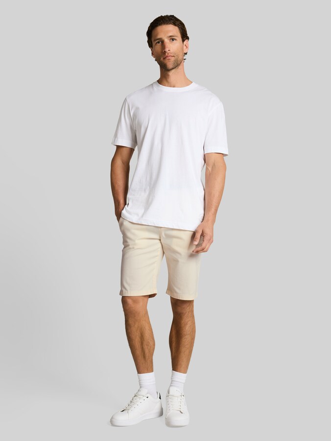 TTSLIM chino-short door Men, Gardenia White