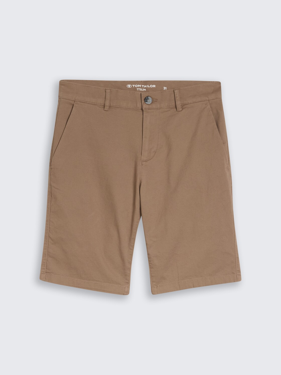 TTSLIM Chino Shorts - Caribou Beige - Vorder-Produkt-Ansicht