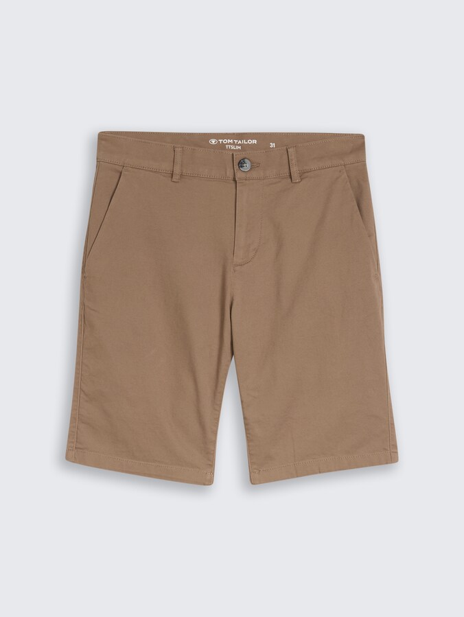 TTSLIM Chino Shorts von Men, Caribou Beige
