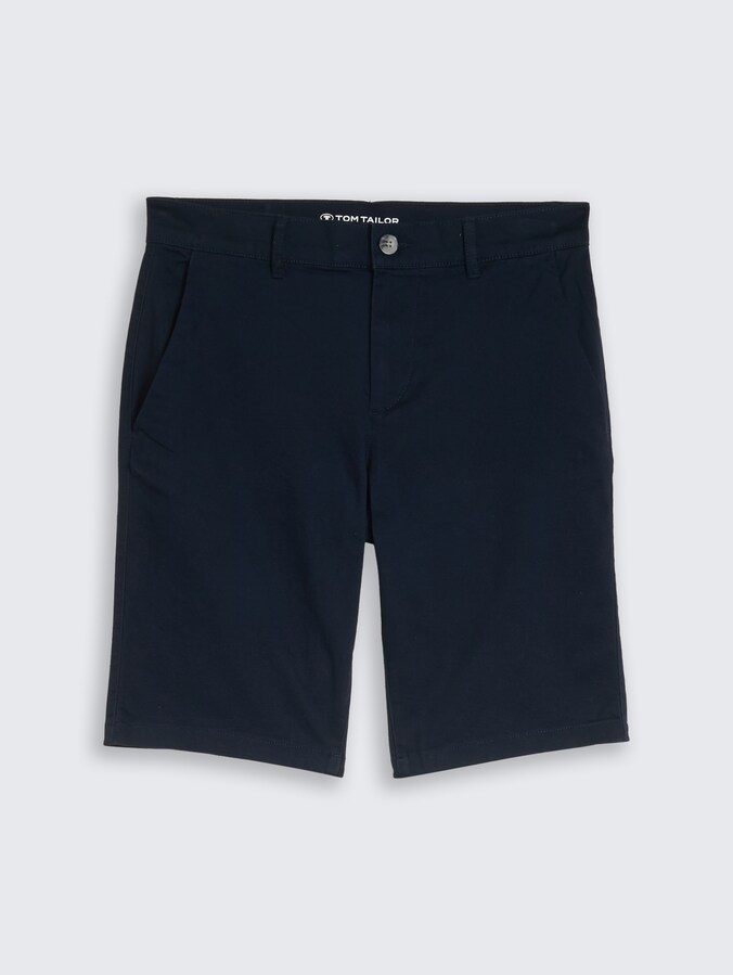 TTSLIM Chino Shorts von Men, sky captain blue