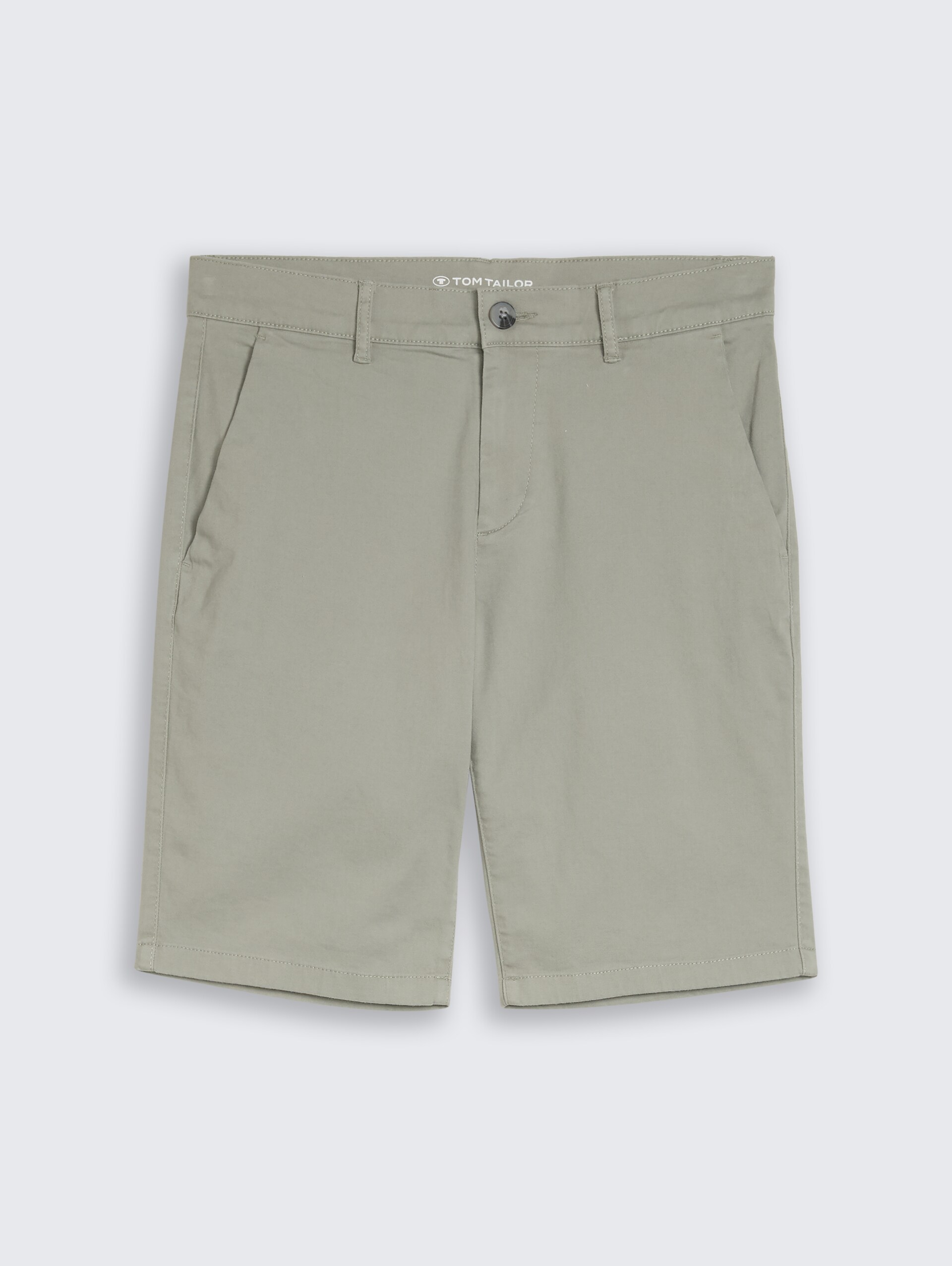 TTSLIM Chino Shorts - Greyish Shadow Olive - Vorder-Produkt-Ansicht