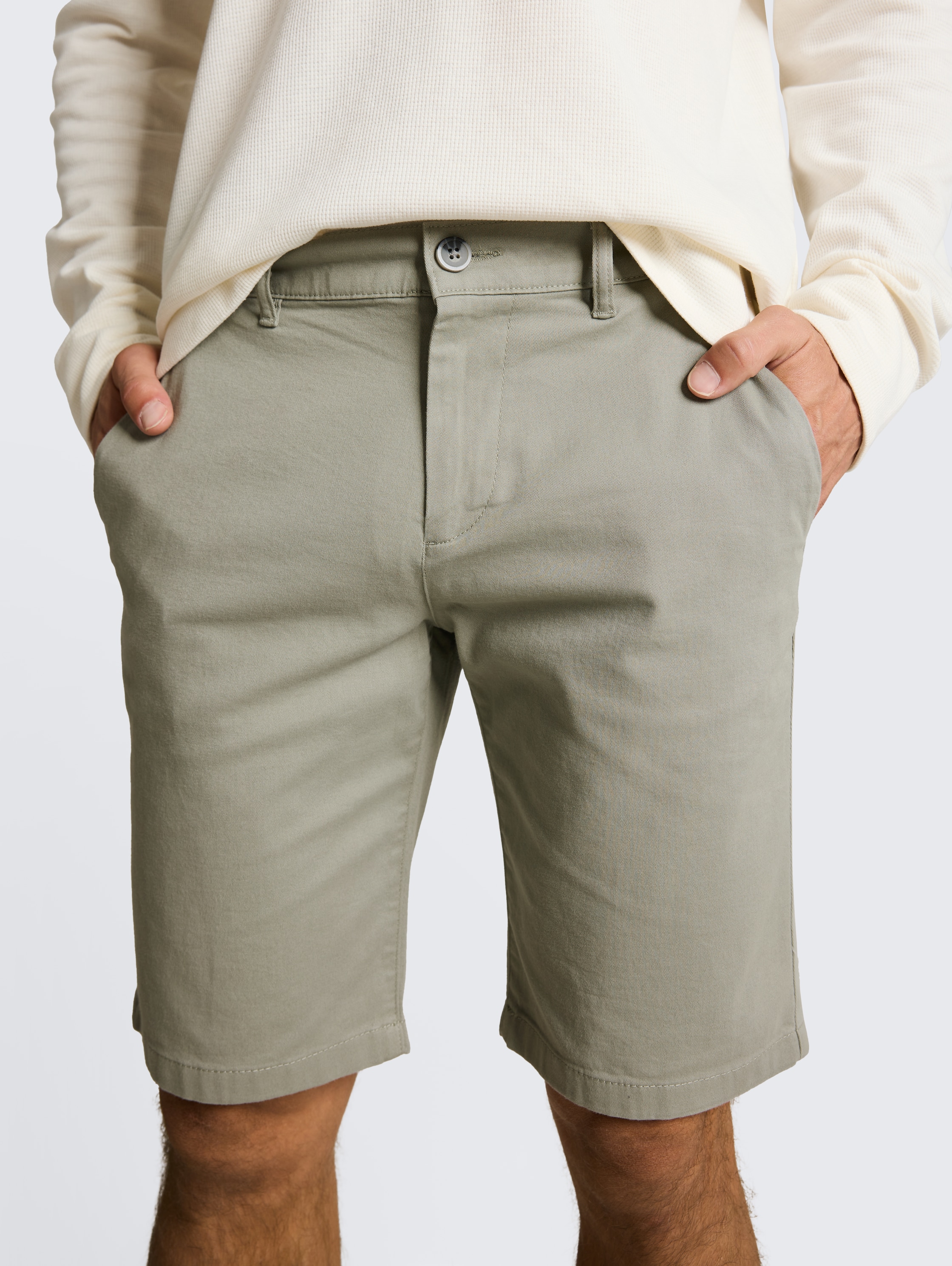 TTSLIM chino-short - greyish_shadow_olive - 