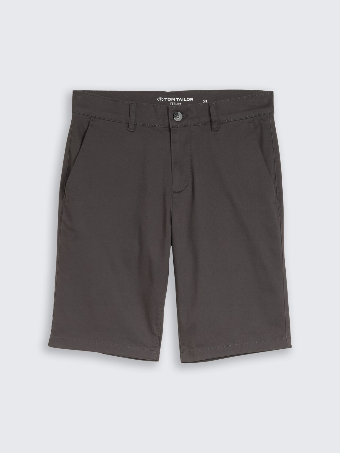 TTSLIM Chino Shorts - Tarmac Grey - Front product view