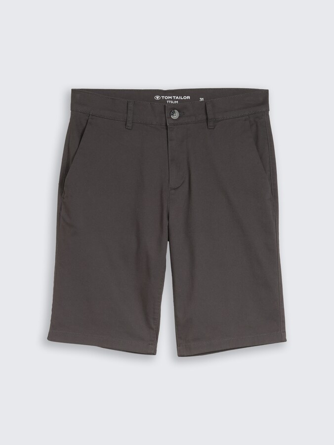 TTSLIM Chino Shorts von Men, Tarmac Grey