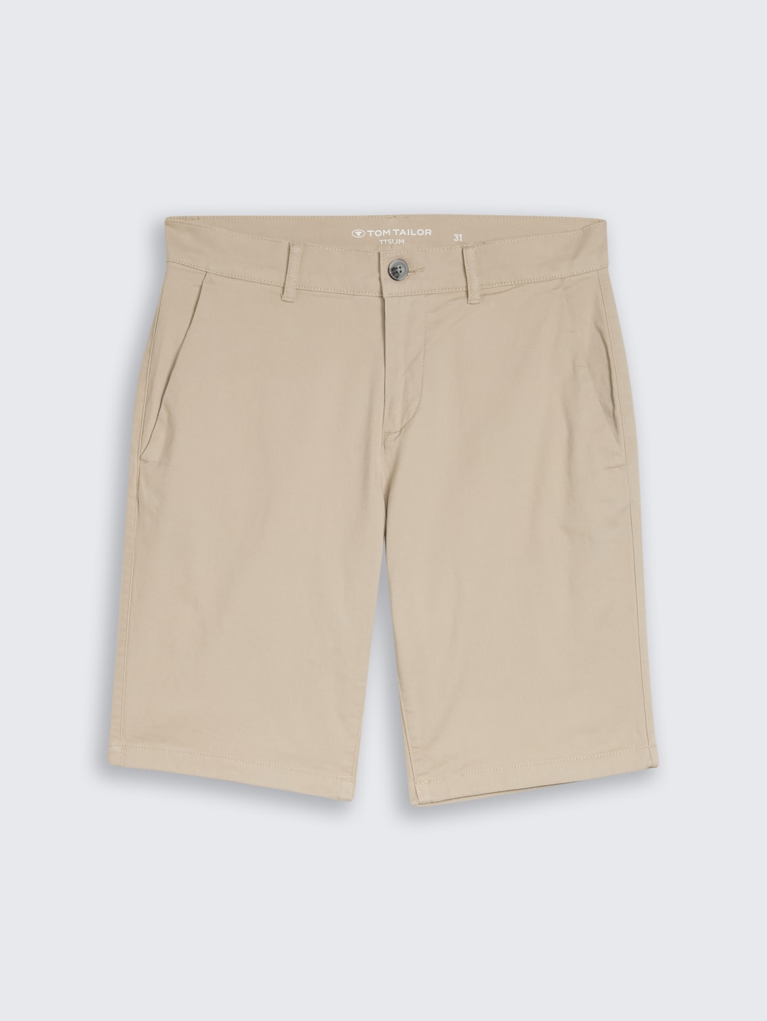 TTSLIM Chino Shorts - Cashew Beige - Vorder-Produkt-Ansicht
