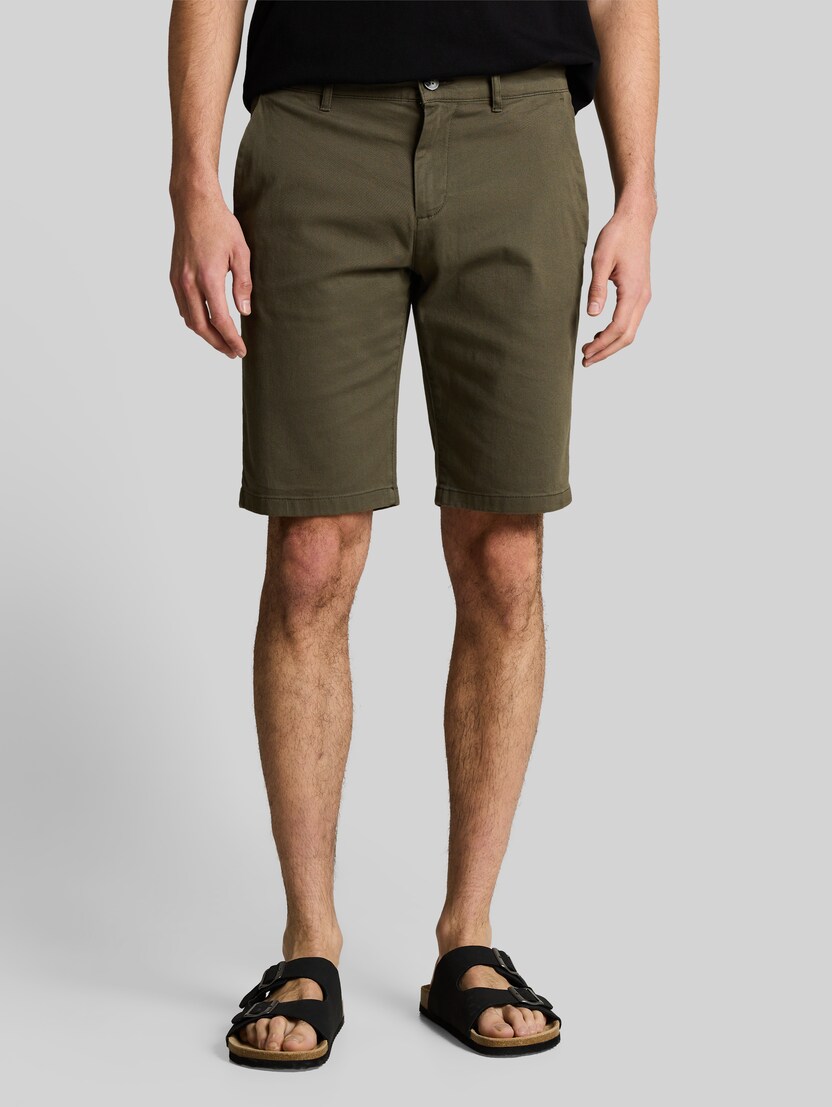 TTSLIM Chino Shorts von Men, deep leaf green