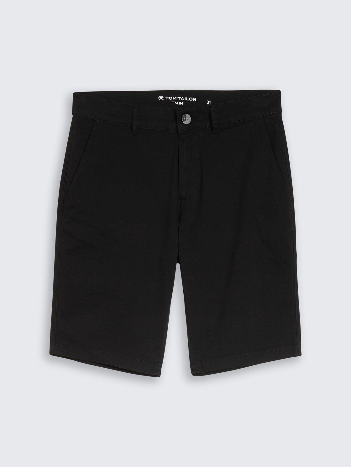 TTSLIM Chino Shorts - Black - Vorder-Produkt-Ansicht