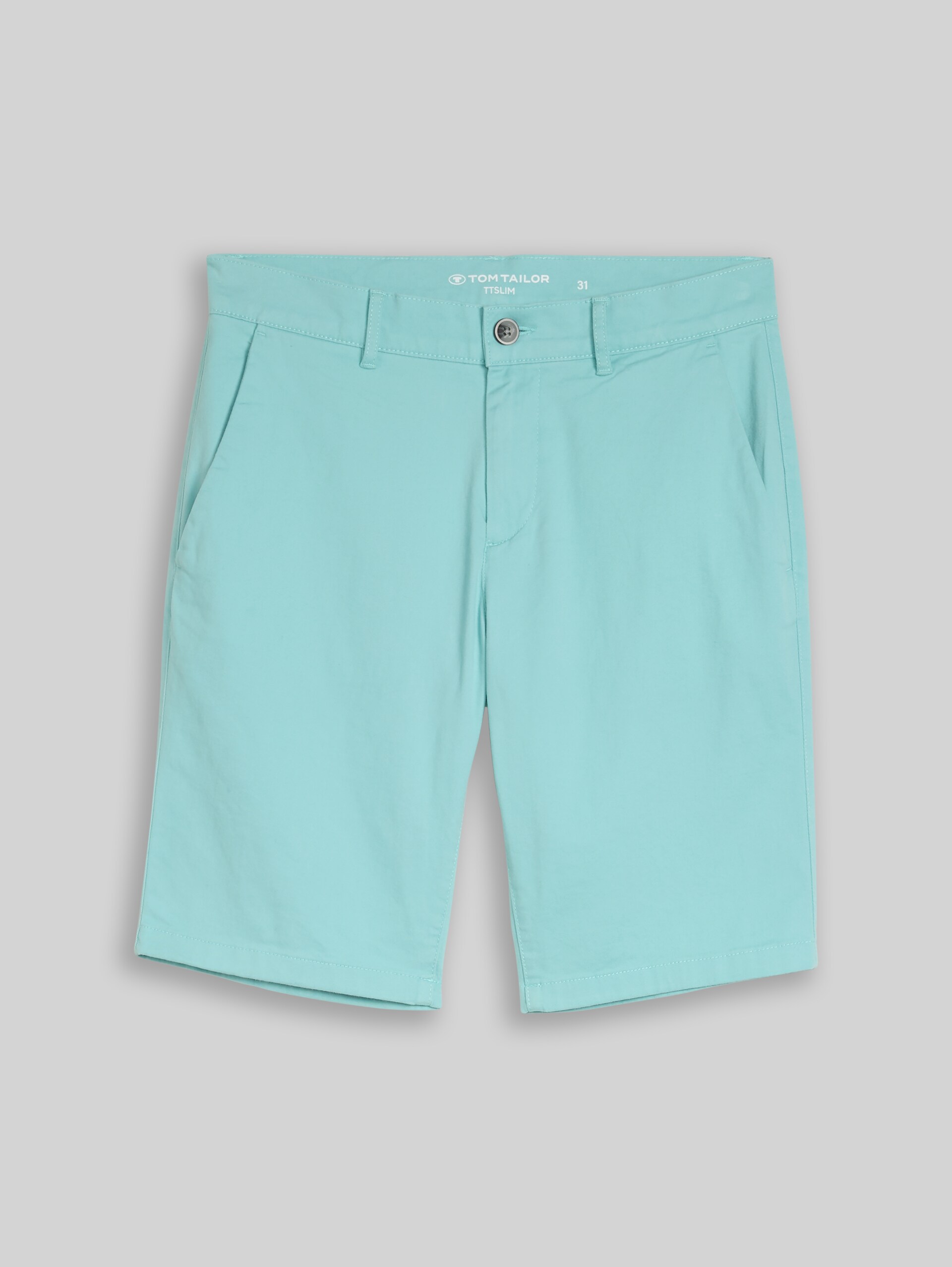 TTSLIM Chino Shorts - river teal - Front product view