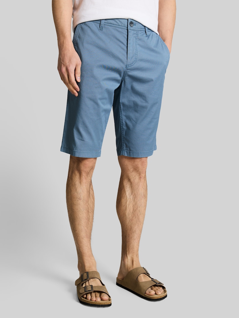 TTSLIM Chino Shorts von Men, blue mini geometric print