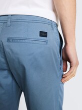 TTSLIM Chino Shorts - blue mini geometric print - Detail-Model-Ansicht