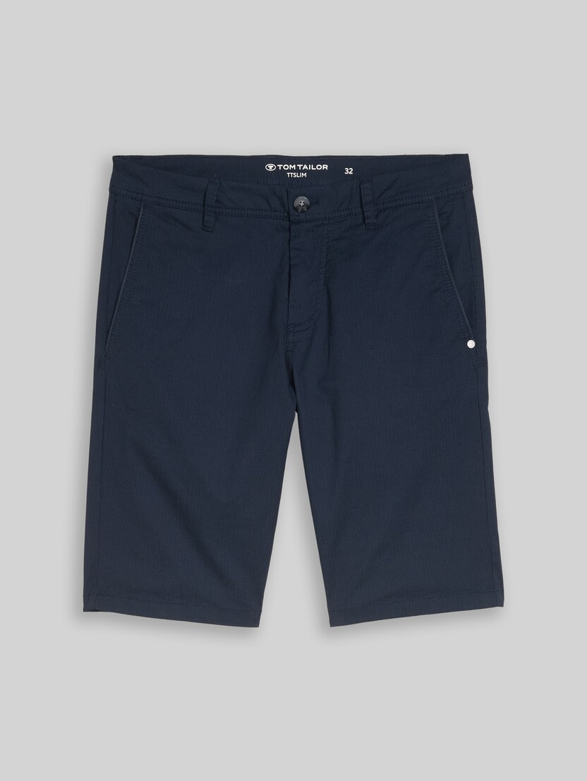 Short chino TTSLIM par Men, navy mini geometric print