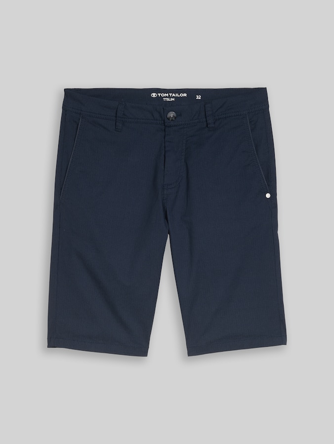 Short chino TTSLIM par Men, navy mini geometric print