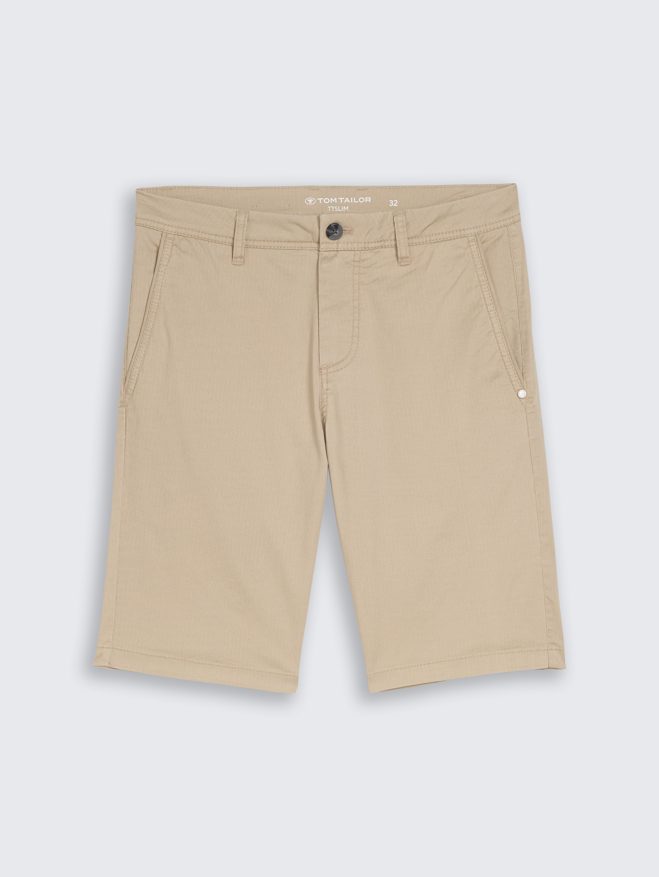 TTSLIM Chino Shorts - beige_mini_geometric_print - 