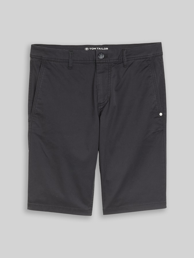 TTSLIM Chino Shorts von Men, grey mini geometric print