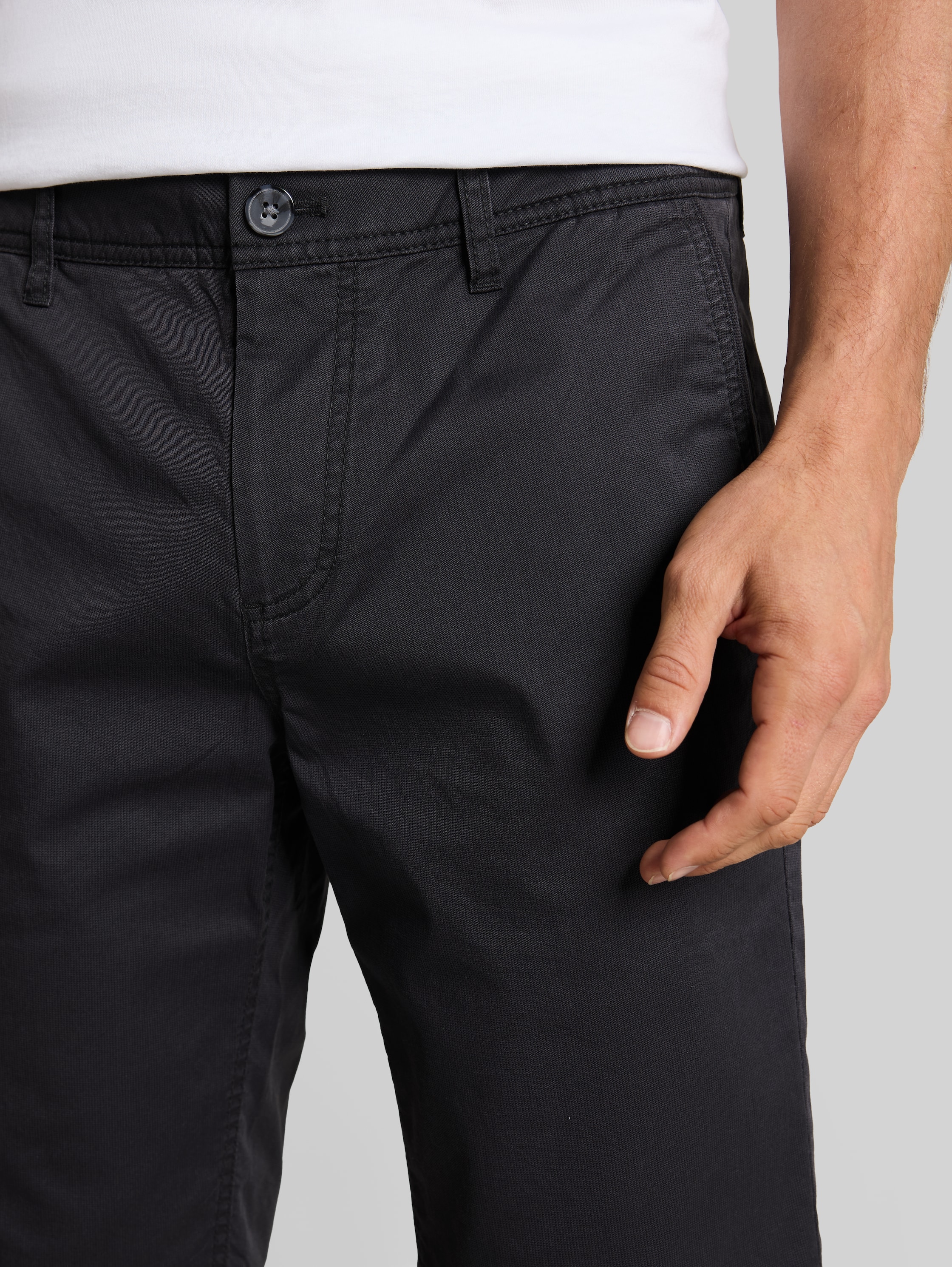 Tapered чино къси панталони Slim - Image 6