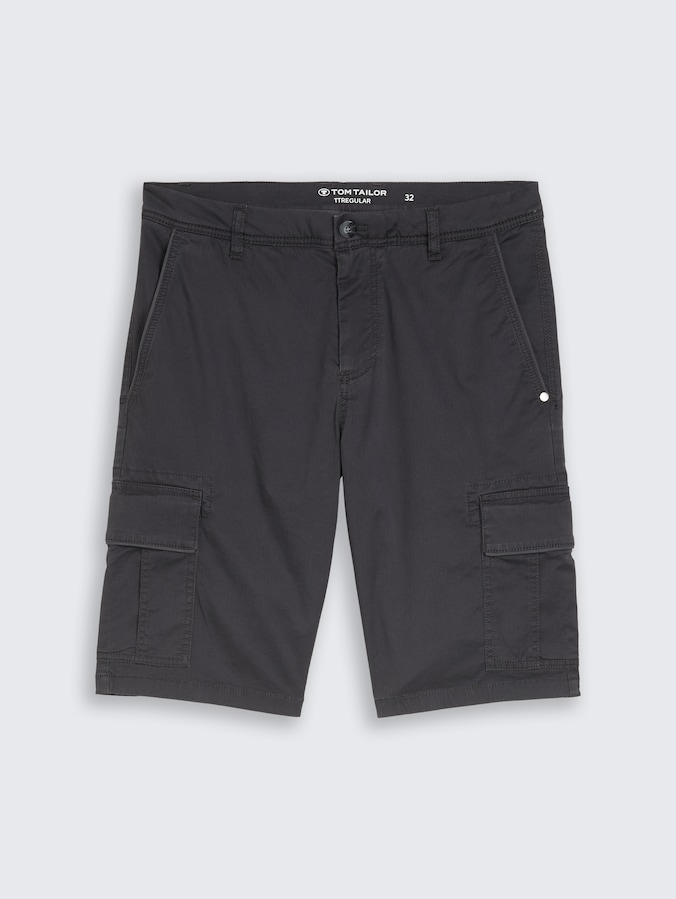 TTSLIM Cargo Shorts von Men, grey mini geometric print