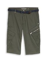 Nicht ausgewählt, TTMAX REGULAR Overknee Shorts mit Gürtel von Tom Tailor, grün