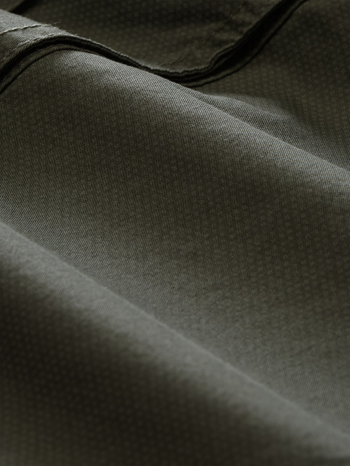 TTMAX REGULAR Overknee Shorts mit Gürtel - khaki mini weave print - Material-Ansicht