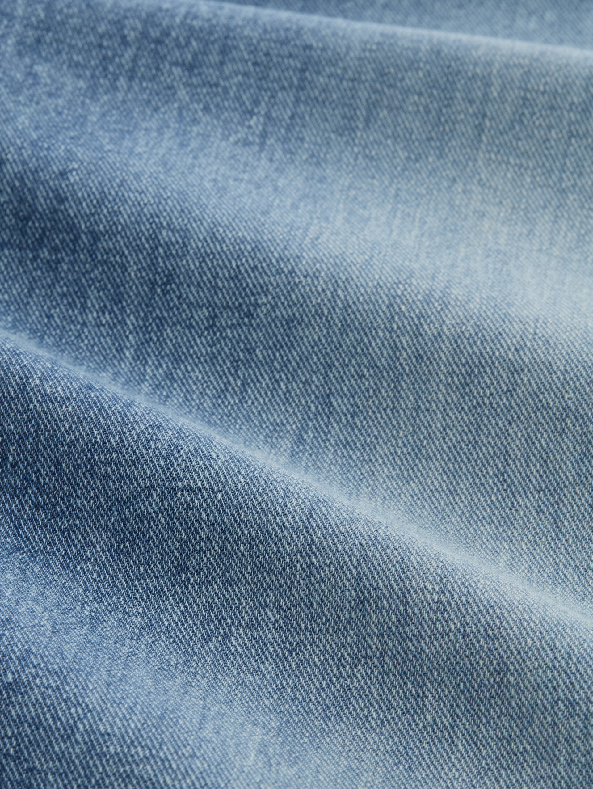 TTLINOU WIDE jeans with turn-ups - Light Stone Blue Denim Tint - Material view