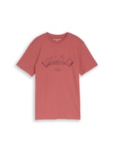 Sélectionné, T-shirt avec imprimé par Tom Tailor, rouge