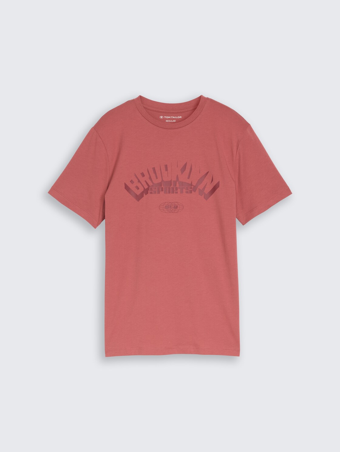 T-Shirt mit Print - faded red - Vorder-Produkt-Ansicht