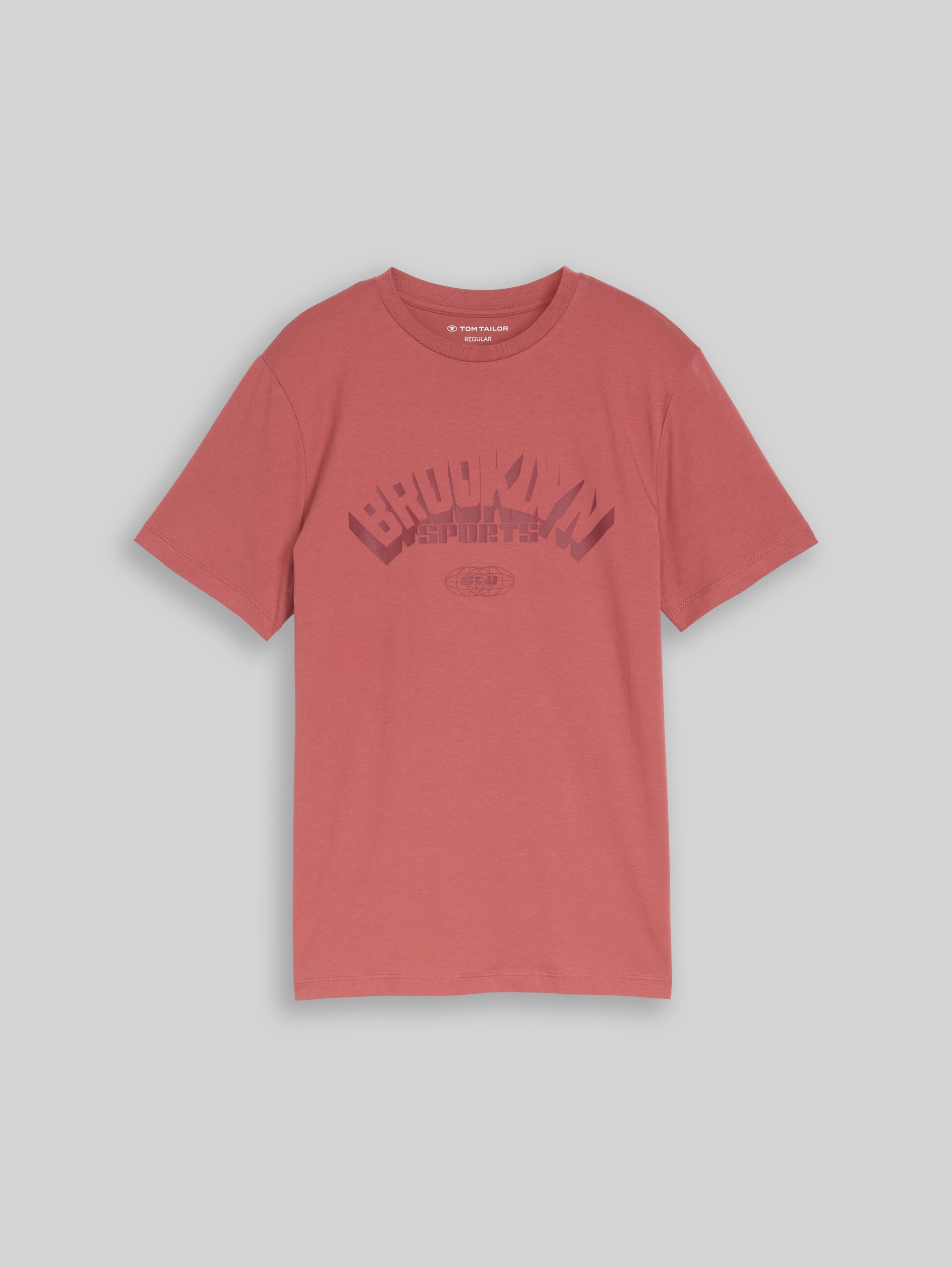 T-Shirt mit Print - faded red - Vorder-Produkt-Ansicht