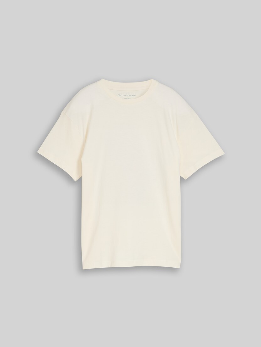 Oversize T-Shirt mit Foto-Print von Teen Boys, Wool White