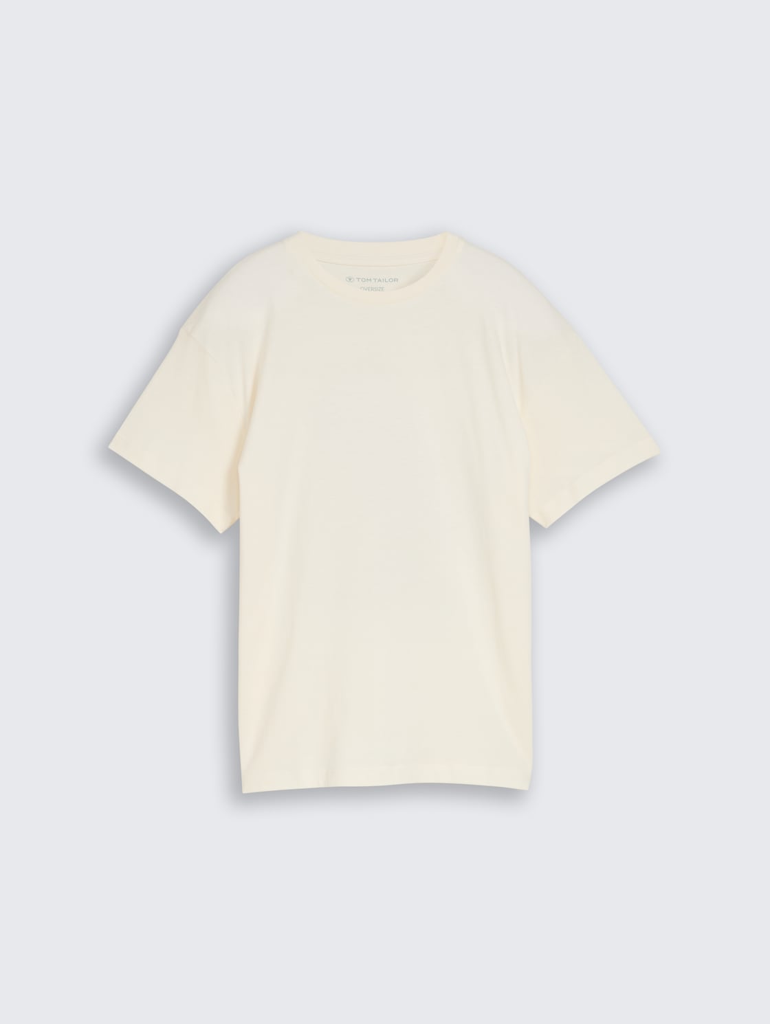 Oversize T-Shirt mit Foto-Print - Wool White