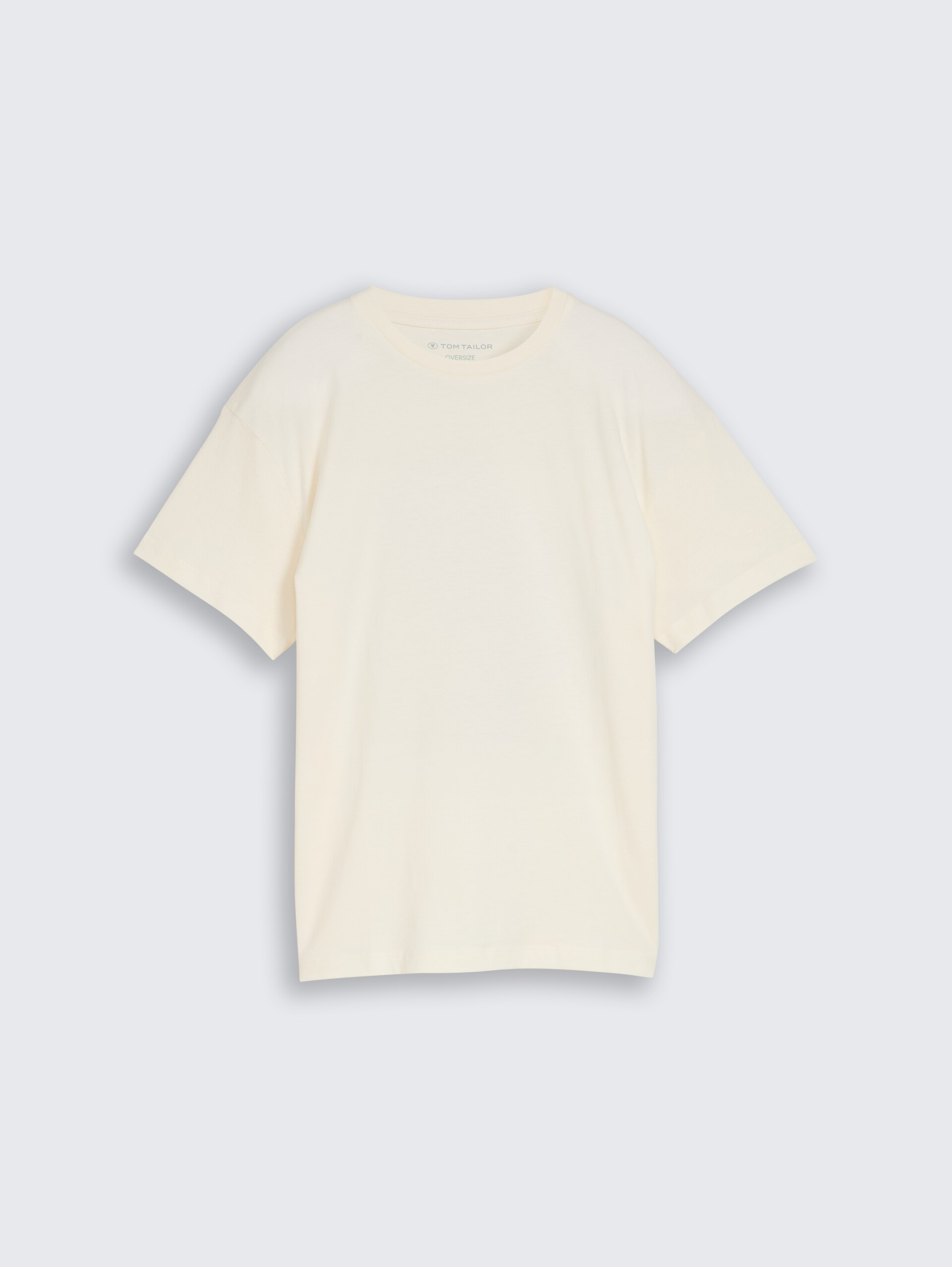 Oversize T-Shirt mit Foto-Print - Wool White