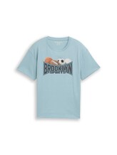 Sélectionné, T-shirt oversize avec imprimé photo par Tom Tailor, bleu