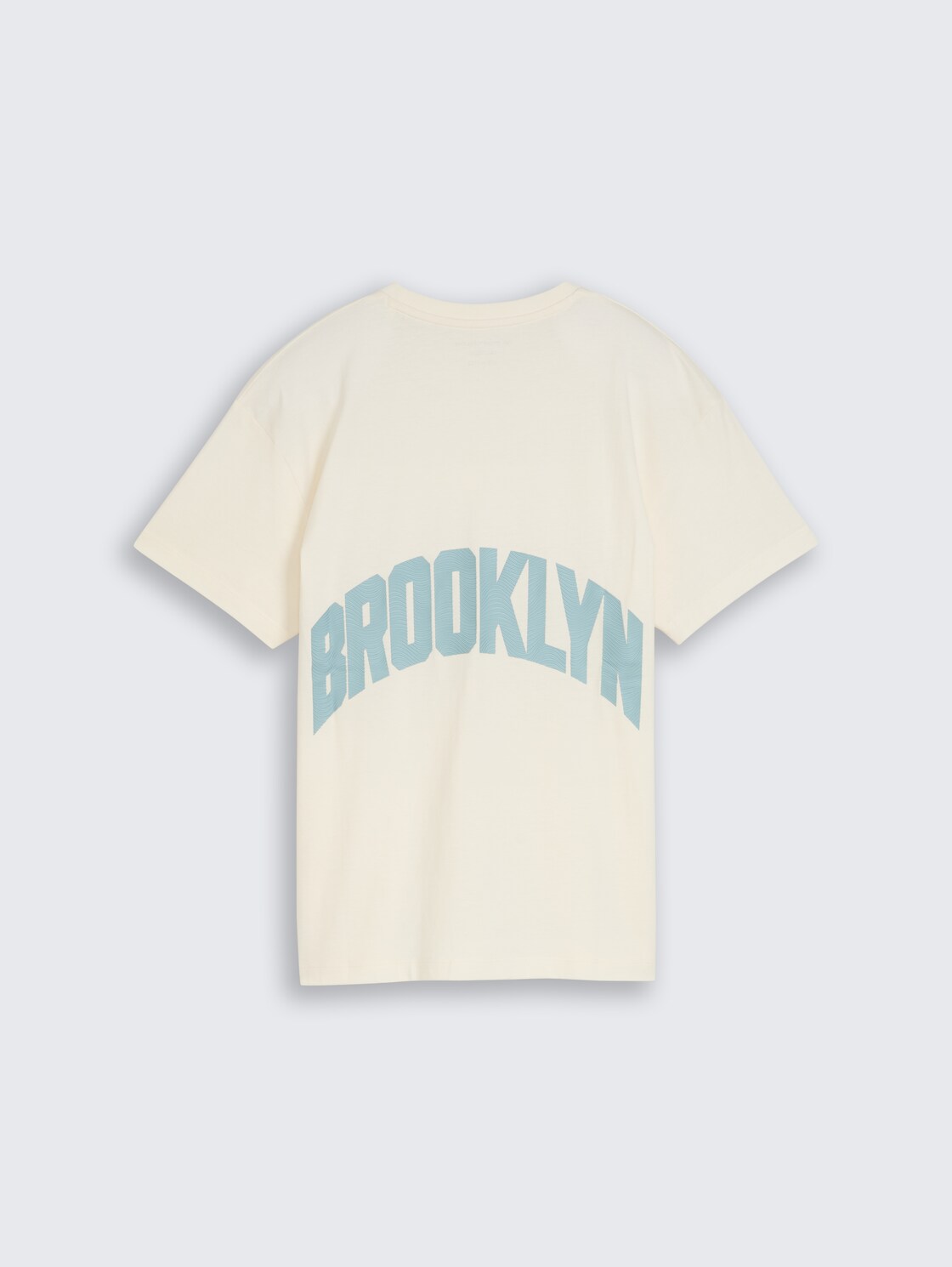 Oversize T-Shirt mit Rückenprint - Wool White