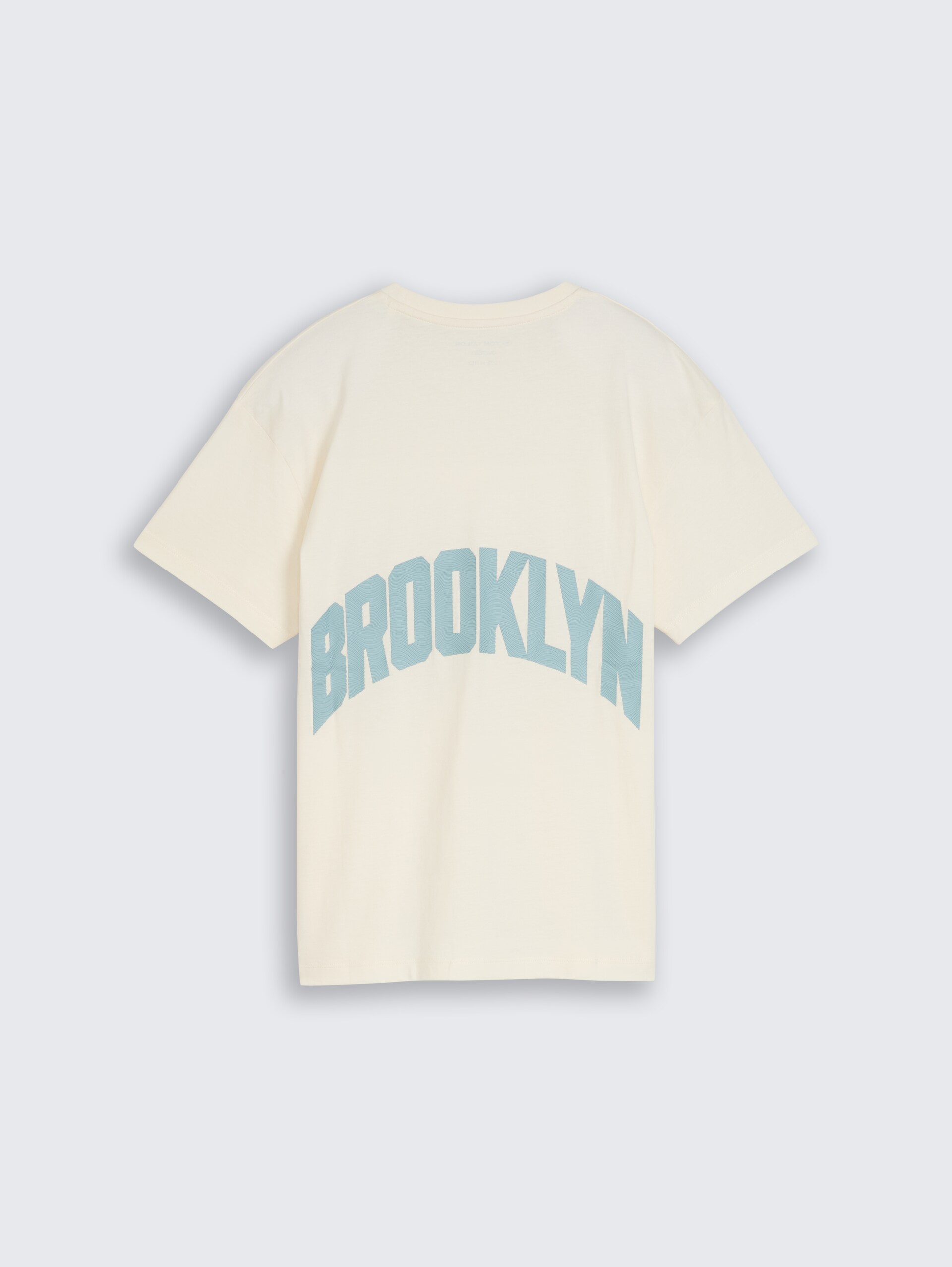 Oversize T-Shirt mit Rückenprint - Wool White
