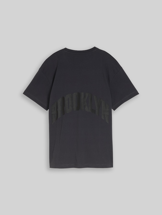 Oversize T-Shirt mit Rückenprint von Teen Boys, coal grey