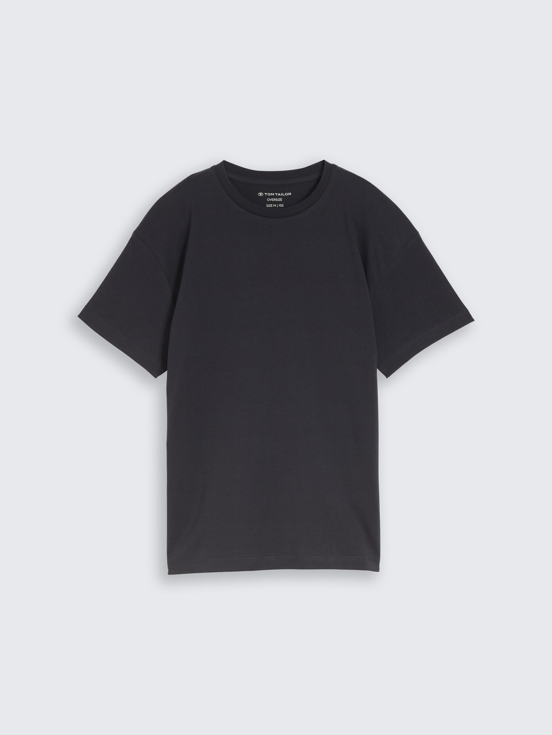 Oversize T-Shirt mit Rückenprint - coal grey - Vorder-Produkt-Ansicht